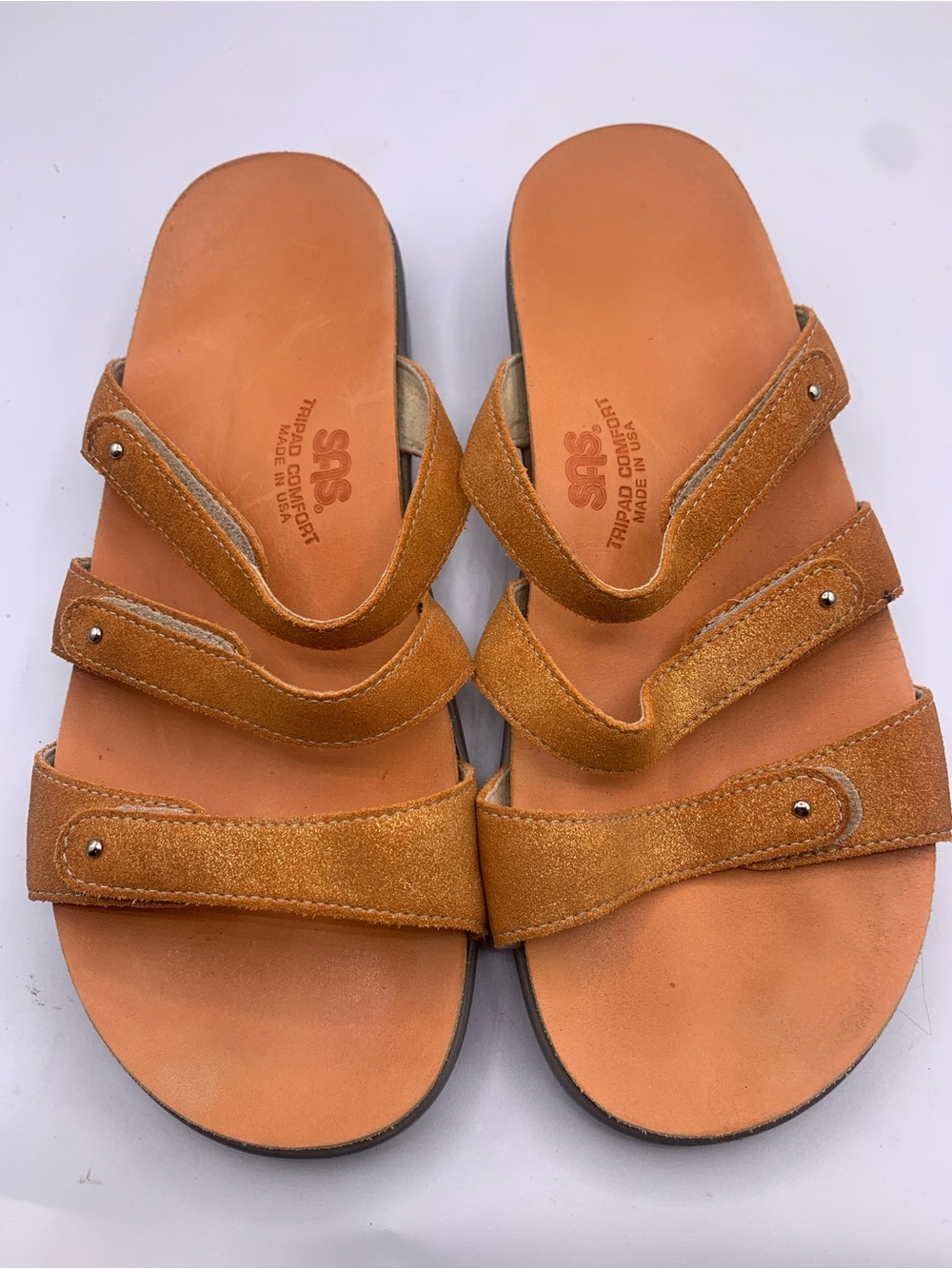 SAS Women’s Tripad Comfort Orange Slide Sandals Size 8